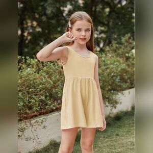 Arshiner Girls'  BNWT  Cotton Blend Sleeveless  Romper - Size 16 ( 11 - 12 YRS)